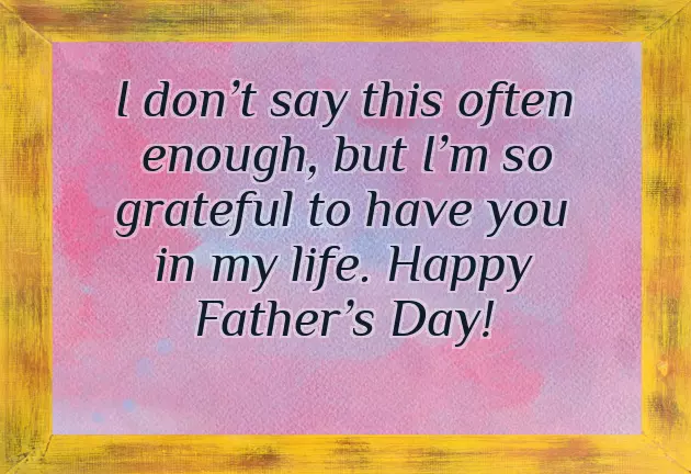 Simple Fathers Day Message