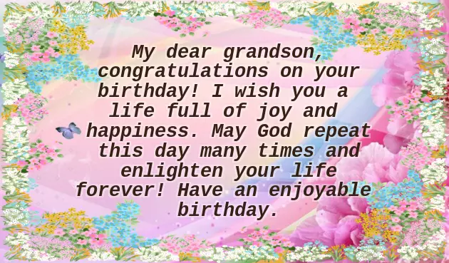 For Grandson Birthday Wishes For Grandson Birthday Wishes