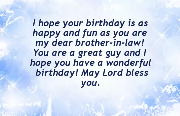 Happy Birthday To You Brother In Law