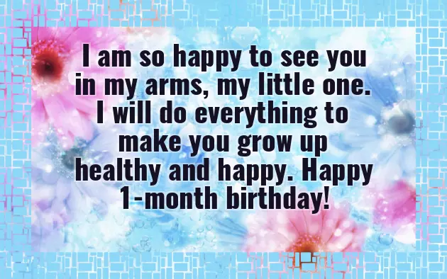 1 Month Old Baby Wishes 1 Month Old Baby Wishes