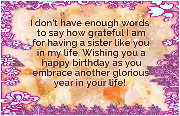 Birthday Wishes For A Younger Sister