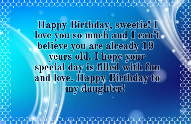Happy Birthday Wishes For 19 Year Girl