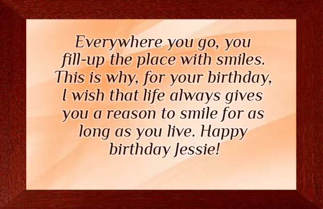 Happy Birthday Jessie