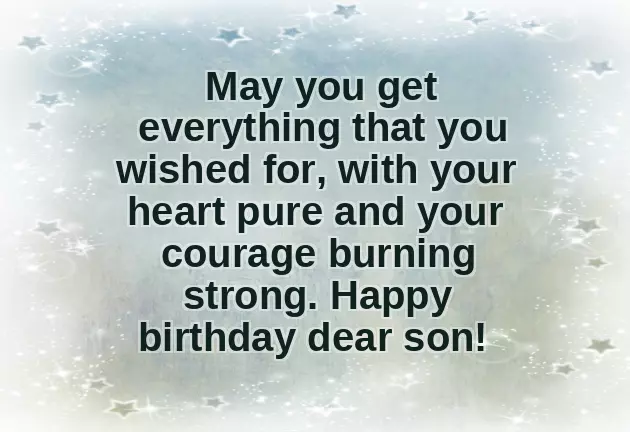 Birthday Wish For Son From Mother
