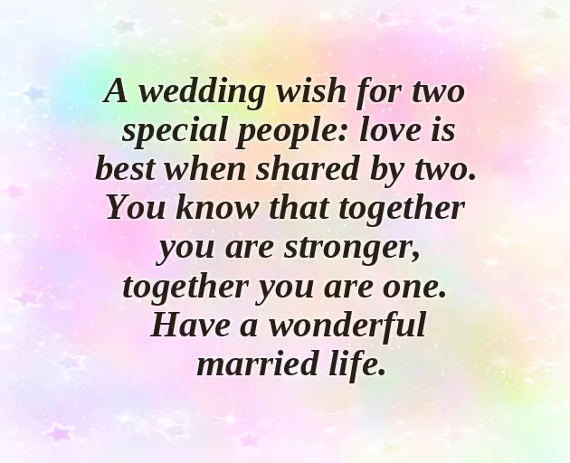 Congratulations For New Married Life