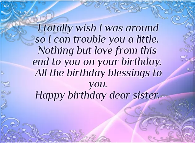 Friend Like A Sister Birthday Wishes