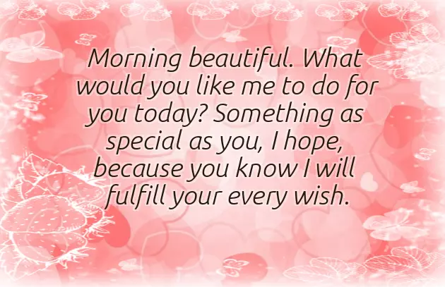 Good Morning Message To Melt Her Heart