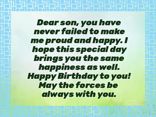 Birthday Wish Message For Son