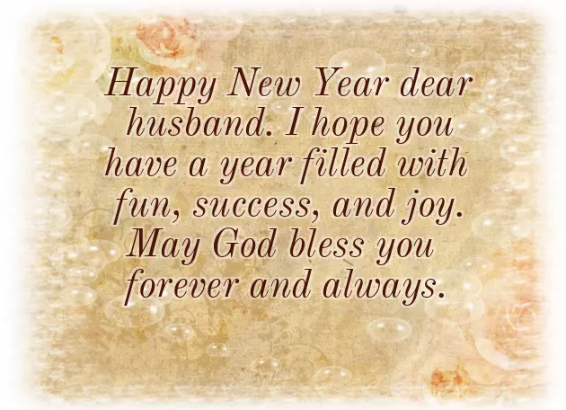 Husband New Year Wishes