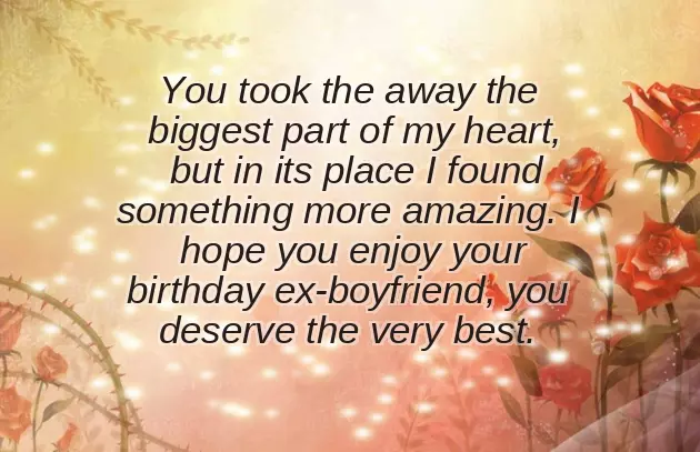 Birthday Quotes For Ex Boyfriend