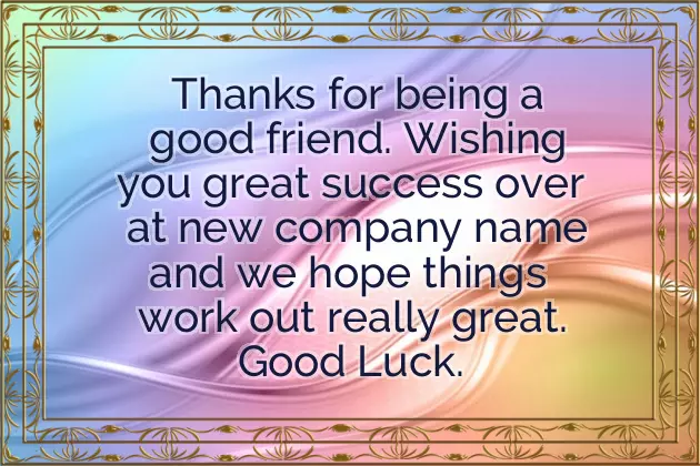 Congratulations On Your New Office