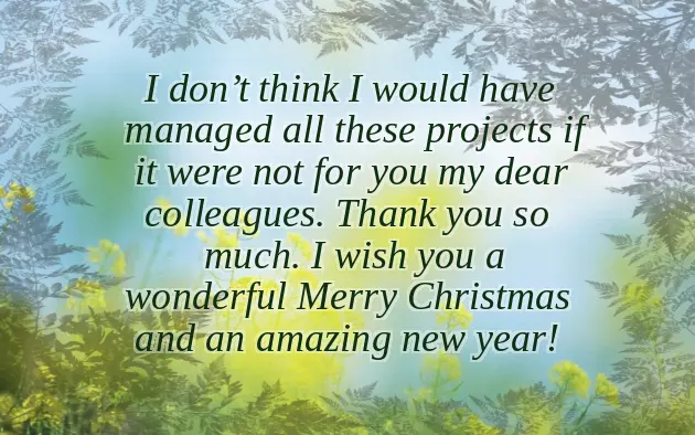 New Year Greetings To Colleagues