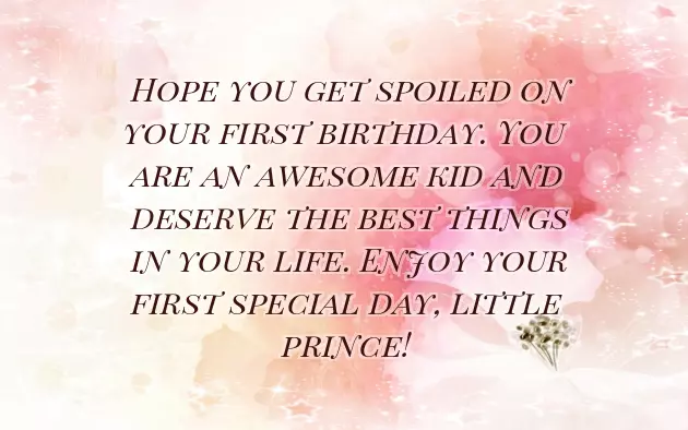 Birthday Wishes A Little Boy