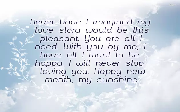 New Month Message To A Girlfriend