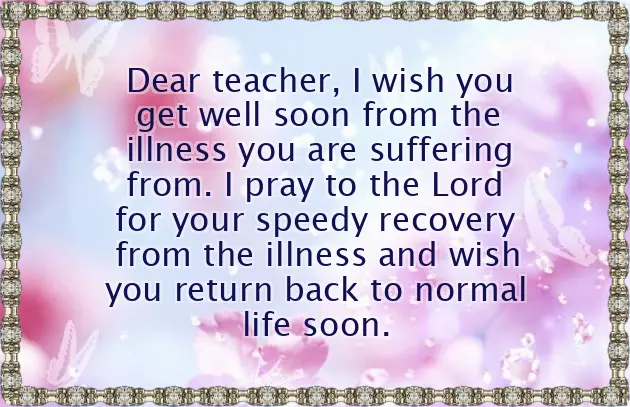 Speedy Recovery Words