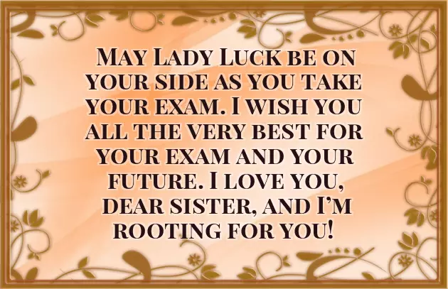 Exam Wishes Text