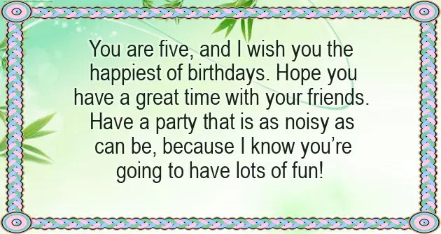 Happy Birthday 5 Year Girl Happy Birthday 5 Year Girl