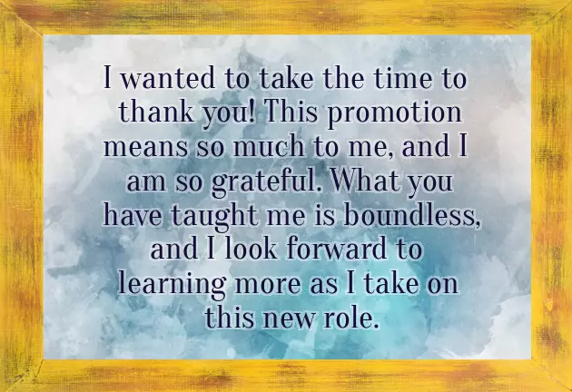 Promotion Congratulations Message To Boss