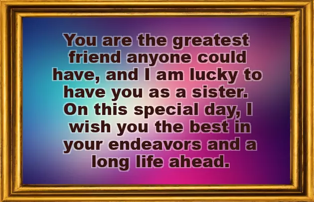 Sweet Sister Birthday