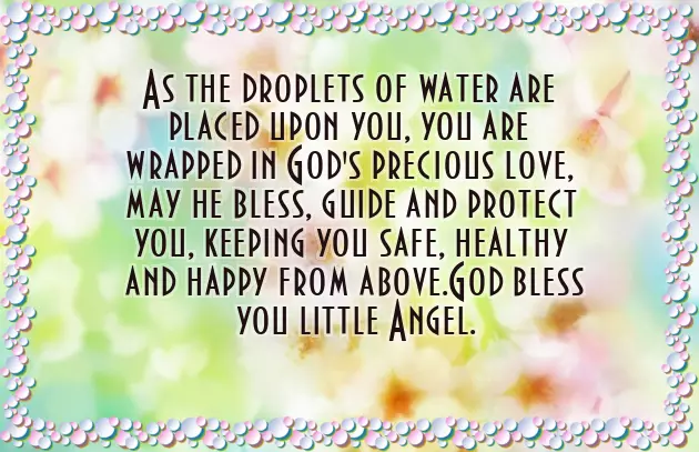 Christening Wishes For Baby Girl