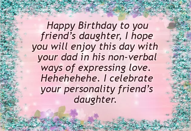 Happy Birthday Wishes For Friend Daughter