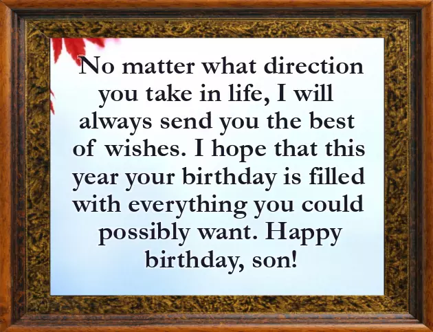 Birthday Wish For Elder Son