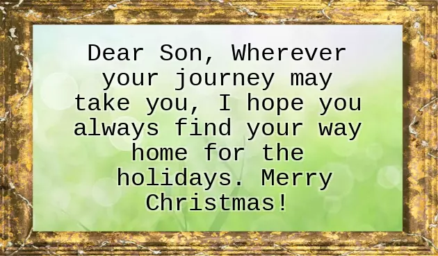 Christmas Wishes For Son In Law