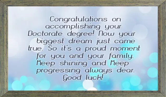 Phd Congratulations Message Phd Congratulations Message