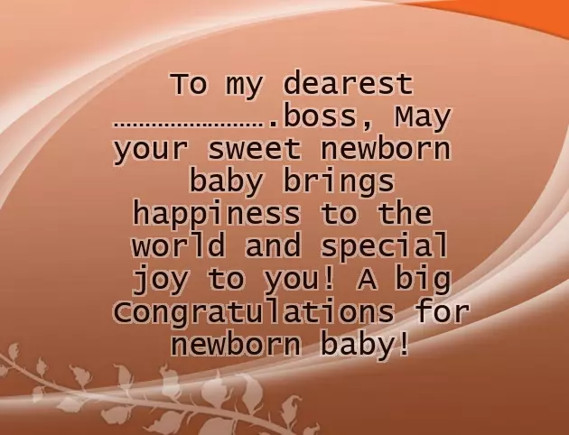 Congratulating A New Father Congratulating A New Father