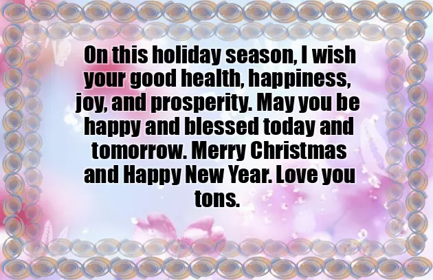 Wishing A Merry Christmas To Family And Friends