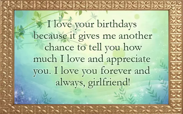 Happy Birthday Wishes To My Lovely Girlfriend