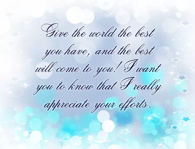 Congratulations For Good Work