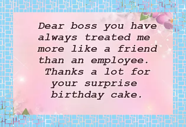 Birthday Text For Boss
