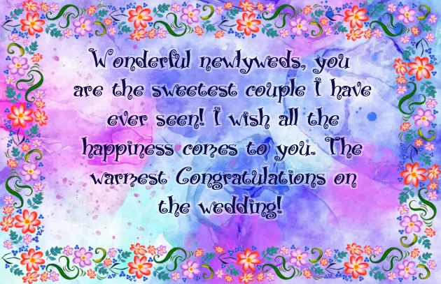 Wish To Newly Married Couple Wish To Newly Married Couple
