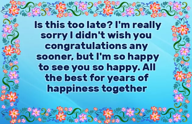 Belated Happy Wedding Anniversary Wishes