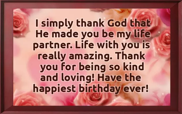 Happy Birthday Wish To Husband From Wife