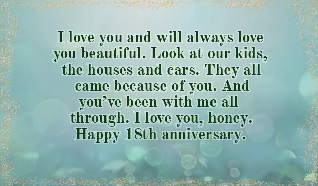 Happy 18Th Anniversary Wishes Happy 18Th Anniversary Wishes
