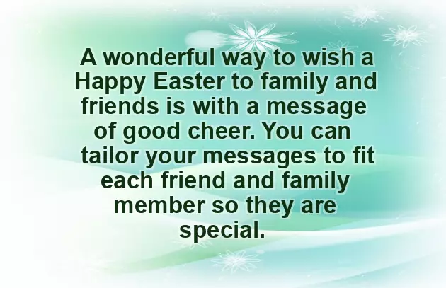 Family Easter Message