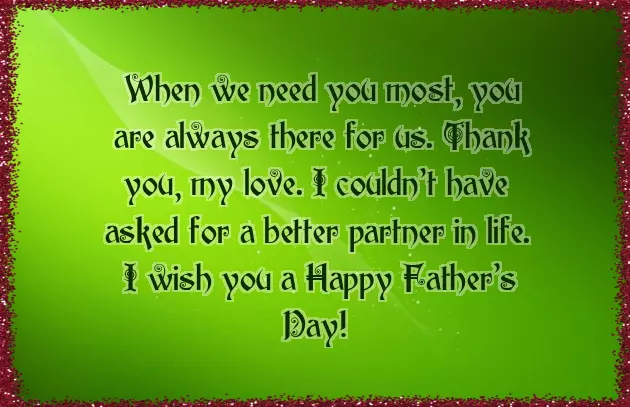 Happy Fathers Day Wishes From Wife To Husband Happy Fathers Day Wishes From Wife To Husband