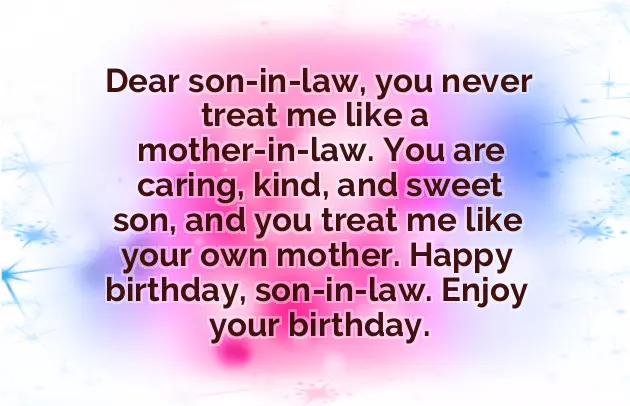 Happy Birthday To Our Son In Law