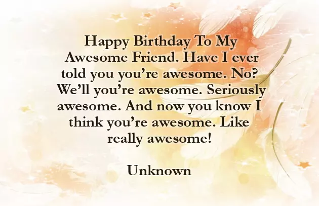 Birthday Caption For A Friend