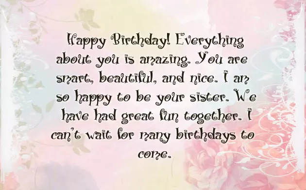 Happy Birthday To My Sister From Another Mother Letter