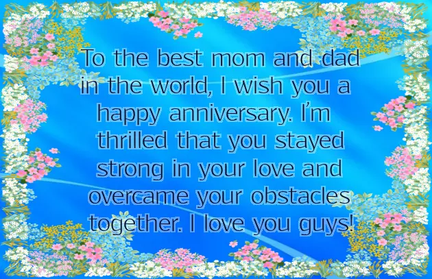 Wishing Wedding Anniversary To Mom And Dad
