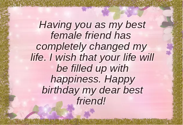 Happy Birthday For A Woman Friend