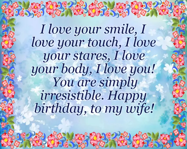 Birthday Phrases For Wife