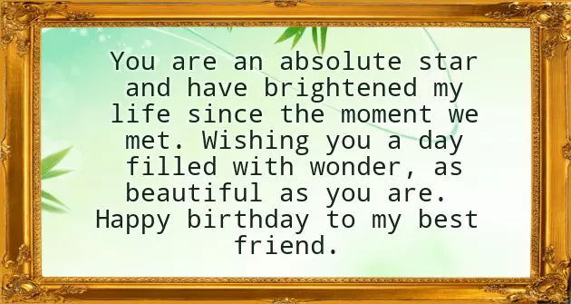 Bday Message To A Friend