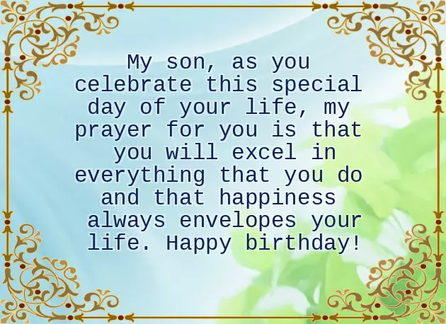 Happy Birthday My Grandson God Bless You
