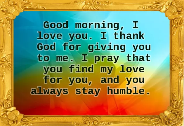 Morning Wishes Prayer