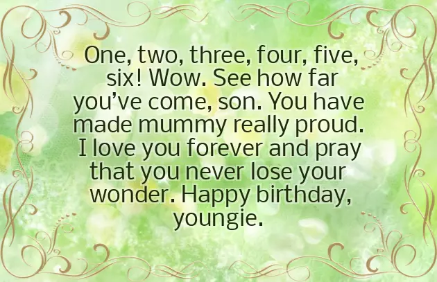 Nephew 6Th Birthday Wishes Nephew 6Th Birthday Wishes