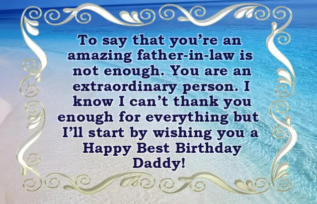 Birthday Wishes To Daughter In Law From Father In Law